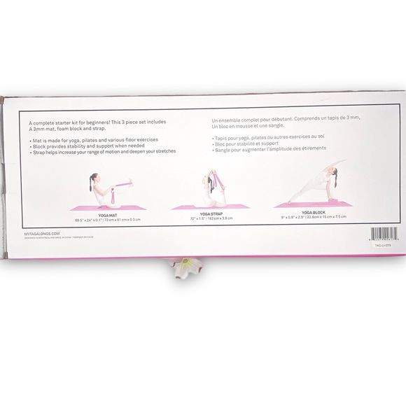 NWT MYTAGALONGS Yoga Workout Kit 3 Piece Set - Picture 10 of 15
